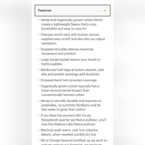 REI pullover hemp cotton natural M - Picture 11 of 14